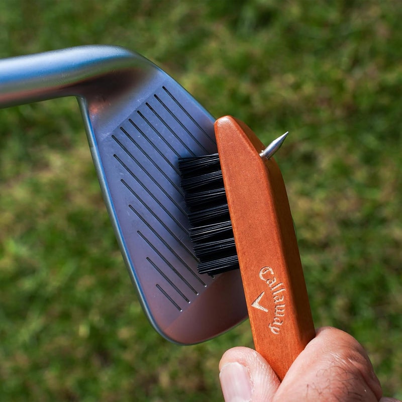 Callaway Heritage Wood Golf Club Brush with Groove Cleaner - Image 4